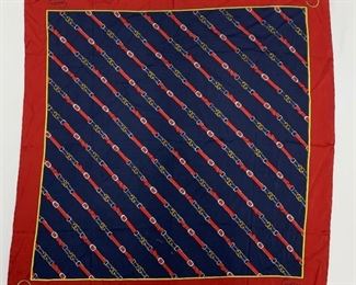 Vintage Gucci 100% Silk Scarf 