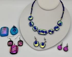 Fantastically Colorful Fused Art-Glass Jewelry