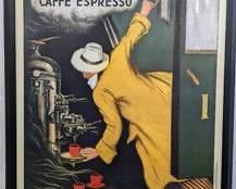Large "La Victoria Arduino- Caffe Espresso" by Leonetto Cappiello Framed Print - 4.8 Feet Tall!