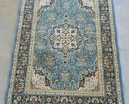 Ladik Ornate Area Rug Color "Ocean" - Made in France- approx 5x7
