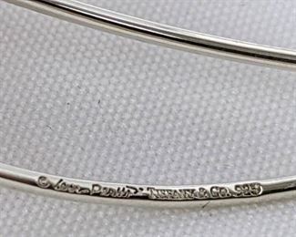 Tiffany & Co. Sterling Elsa Peretti "Wave 5-Row Bangle" Bracelet, with Box and Pouch