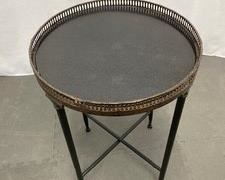 Black Granite Side Table
