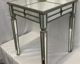 Handsome Side Table - Metal & Mirrors