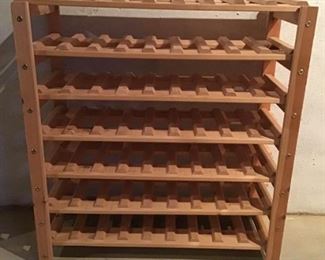 32inx13inx34in Wine Rack Holding 63 Bottles