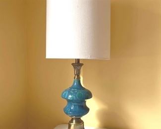 1960s Peacock Lamp