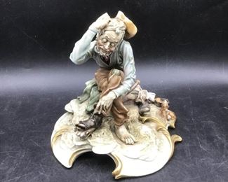 Antonio Borsato Capodimonte Porcelain Hobo
