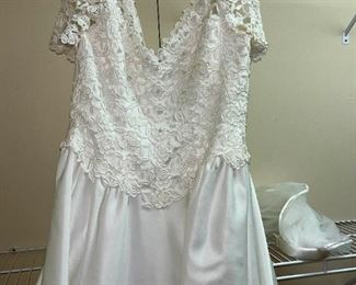 Bridal Gown with Lace Bodice