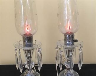 Etched Glass Crystal Lamps
