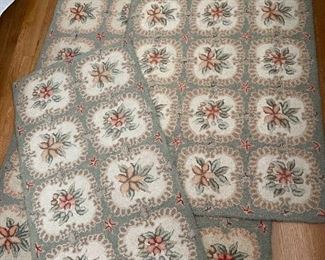 Hand Hooked Rug Trio