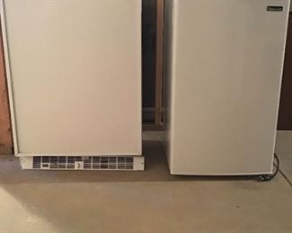 Marvel 24inx24inx34in Mini Fridge and 19inx19inx32in Magic Chef Mini Fridge