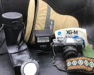 Minolta XG M, Flash, and Lens