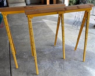Pair of Adjustable Height Saw Horses