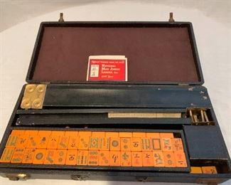 Vintage Mahjong Set in Case