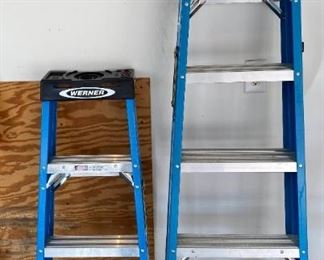 Werner 6ft and Werner 4ft Stepladders