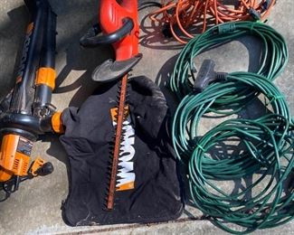 Worx, Toro, and Black and Decker Outdoor Yard Power Tools