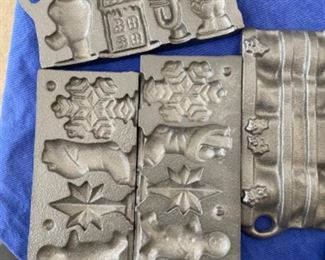 Vintage cast iron candy molds 