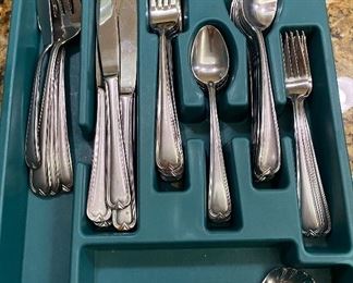 Flatware Silverware Service for Eight