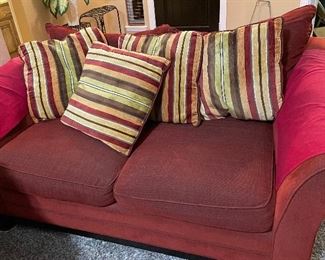 Cindy Crawford Love Seat, End Table, Area Rug