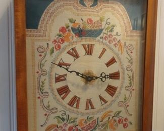 Cross stitch Wall Clock Box