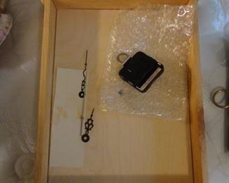 Kit to make a cross stitch clock