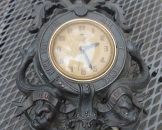 What do these words mean? May bad things happen to anyone who thinks evil things/Motto of the Order of the Garter or British Order of Knghthood. Dieu Mon Droit means "God and my Right" 