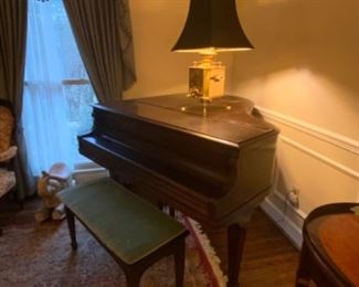 Fantastic Russian Brass rare square form samovar lamp.  $700