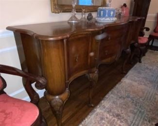 Fine Antique Large Sideboard Buffet.  $1,200