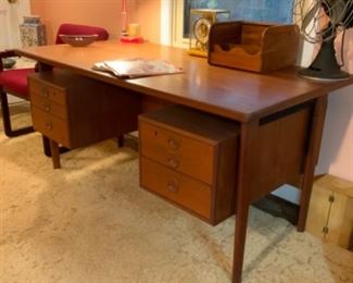 Danish Modern Kai Kristiansen “Floating Top” desk. $1,500