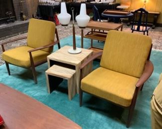 Pair Grete Jack for France & Son Lounge Chairs. $1,600 pair