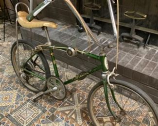 1968 -All original -Schwinn Stingray Sting Ray Fastback 5 speed -missing fenders & chainguard-seat bent.  $900