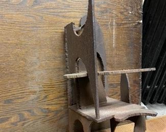 CUSTOM IRON SCULPTURE BY ARTIST JOHN GOODMAN. 