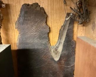 LARGE PIECE OF REDWOOD WOOD, 