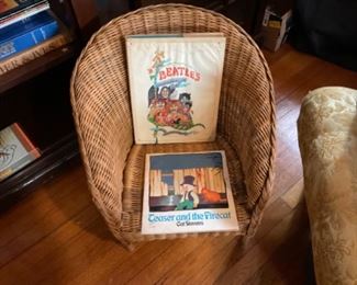 CHILDS WICKER ROCKER, CHILDRENS BOOKS