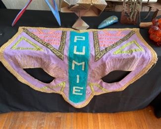 ELEPHANT FACE MASK.  ST.LOUIS ZOO.  WOW.