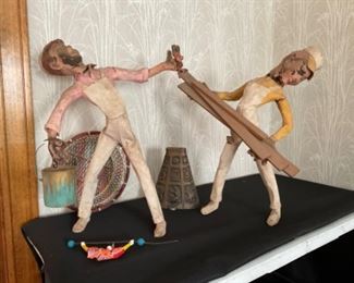 THE WORKMEN FROM FAMOUS BARR HOLIDAY WINDOWS.  LATE 50S ?