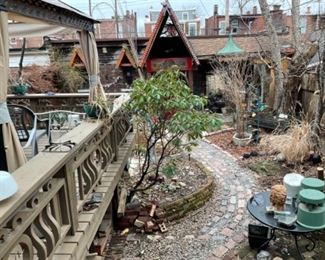 VIEW OF THE BACK YARD.   WOW.  