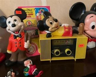 VINTAGE MICKEY MOUSE RADIOS
