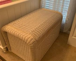white wicker chest 