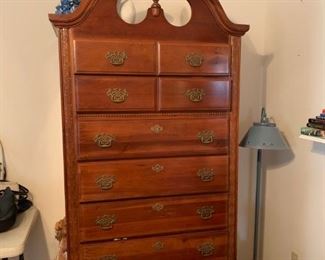 Highboy chest of drawer