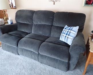 SOFA WITH RECLINERS ON EACH END