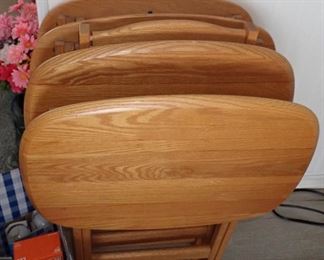 OAK TV TRAYS