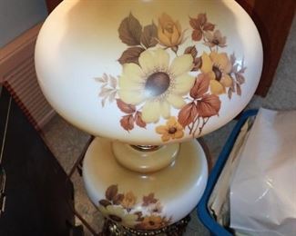 HAND PAINTED HURRICANE LAMP