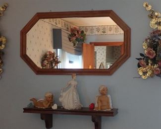 WALL MIRROR - SHELF - DECOR