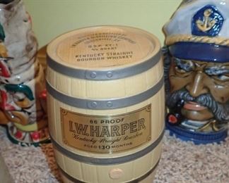 WHISKEY BARREL L.W. HARPER DECANTER