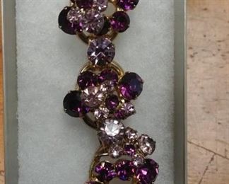 RHINESTONE BRACELET & EARRINGS