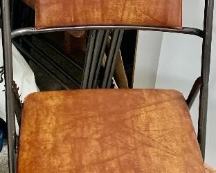 4 folding padded chairs $12ea