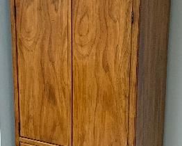 Drexel cabinet w/ 2 bottom drawers,
Center pull down work surface
Top with 3 storage areas & 2 more drawers
24w x 16d x 79h 
2 available @ $165ea