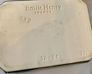 Emile Henri - France, green covered dish $35