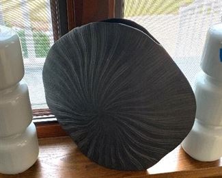 2 14”h Calabash white vases $15ea
Ceramic Shell Vase  13.5w x 13h $18