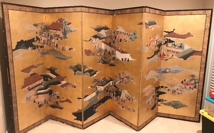 Antique Japanese screen